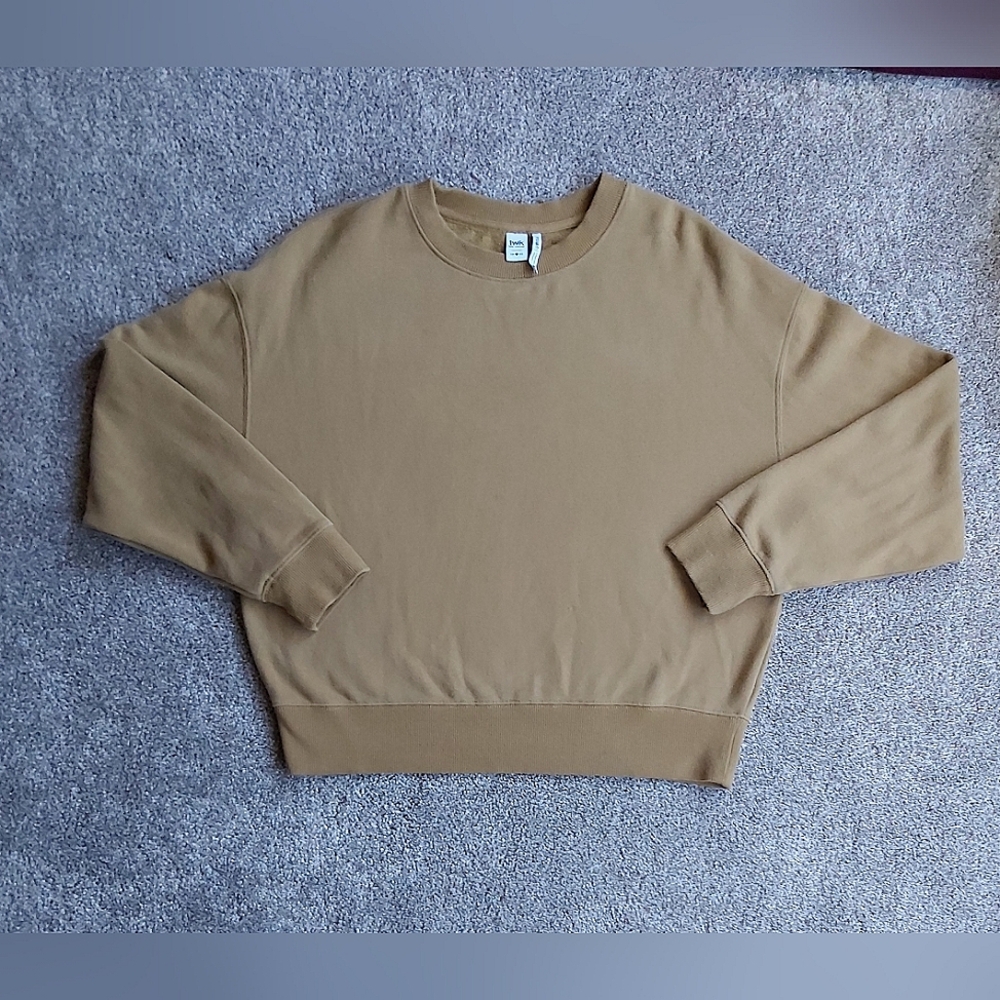 Twik Tan Long Sleeve Crew Neck Top